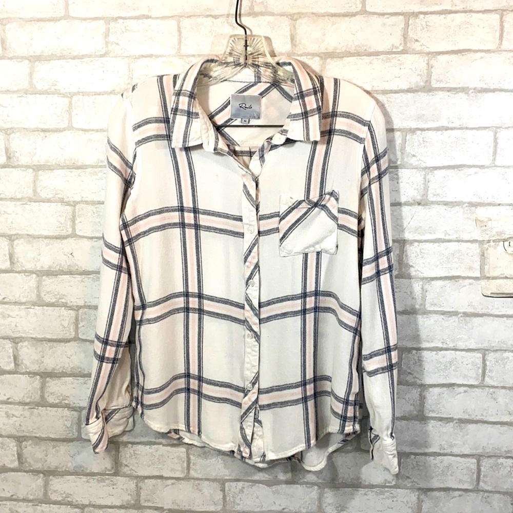 Rails Plaid Button Down Shirt Size Medium - image 1